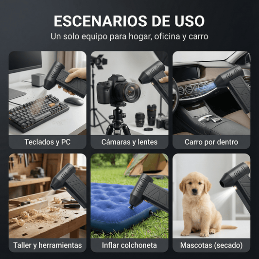 DustStrike - Ventilador Soplador de Alta Potencia - Shopyclic